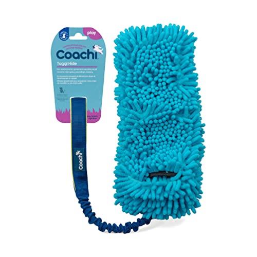 Coachi Tuggi Hide, Great for Interactive Play, Strong & Comfortable, Stretchy Bungee Handle, Reward