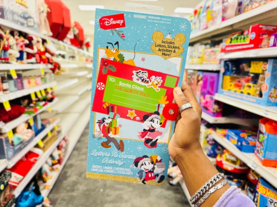 Disney Letters to Santa Activity in hand in store