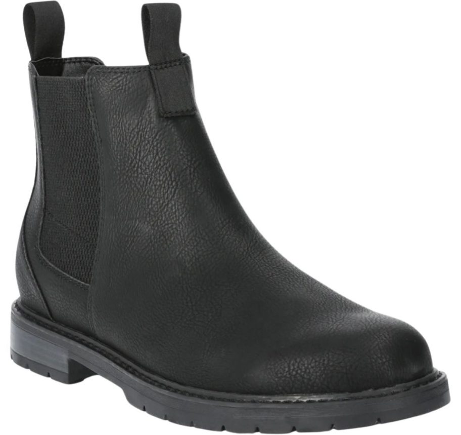 mens black lug sole chelsea boot