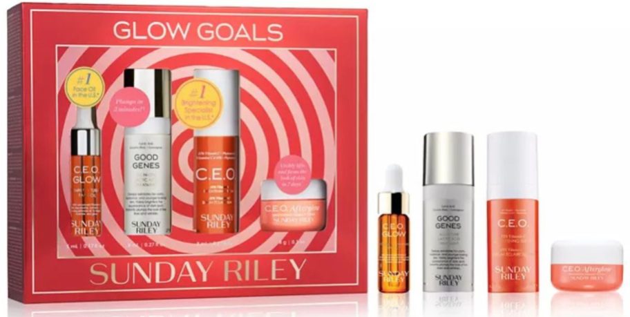 Sunday Riley Glow Goals 4-piece Skincare Set 