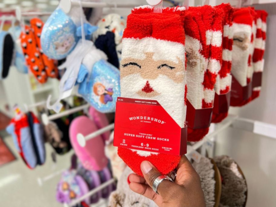 Wondershop Crew Socks Santa