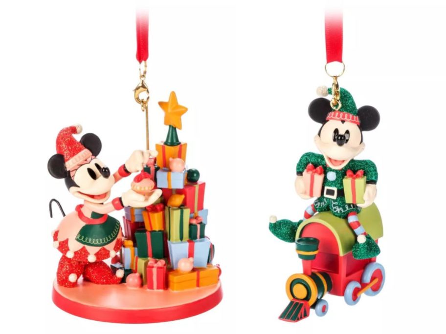 disney minnie and mickey mouse ornament stock images