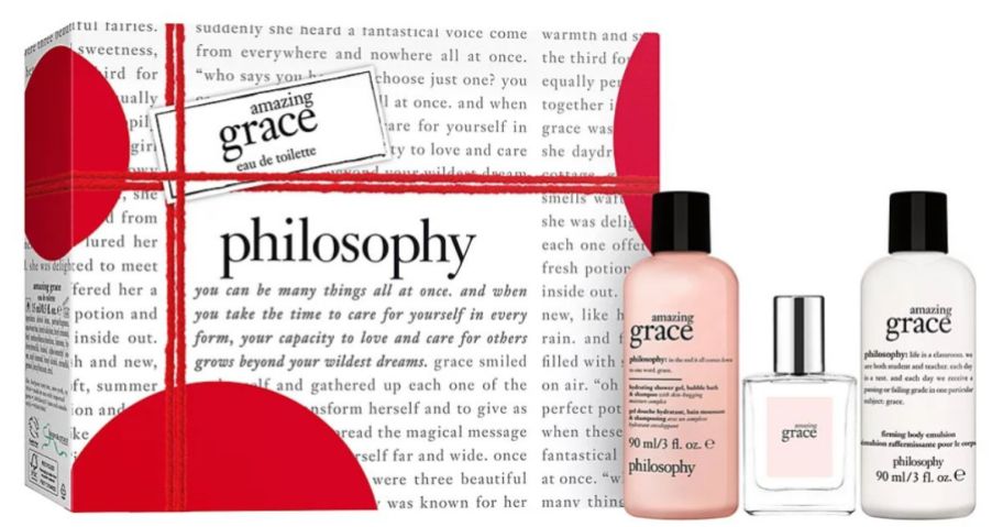 philosophy 3-Piece Amazing Grace Eau de Toilette Gift Set stock image