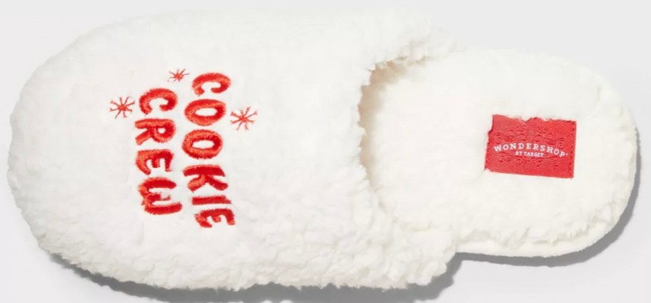 white cookie crew slipper 