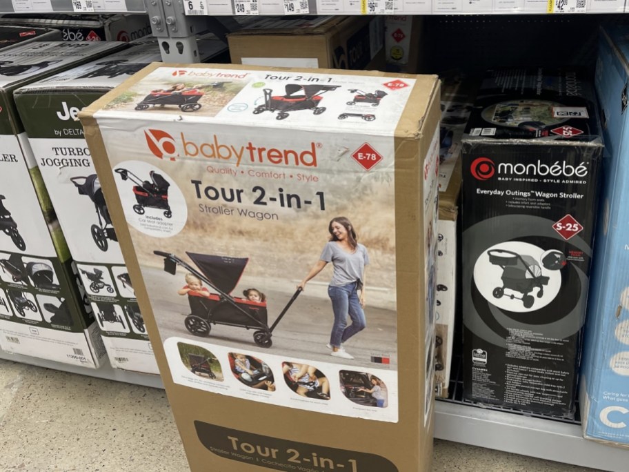 Baby Trend Tour 2-in-1 Stroller Wagon box in store aisle