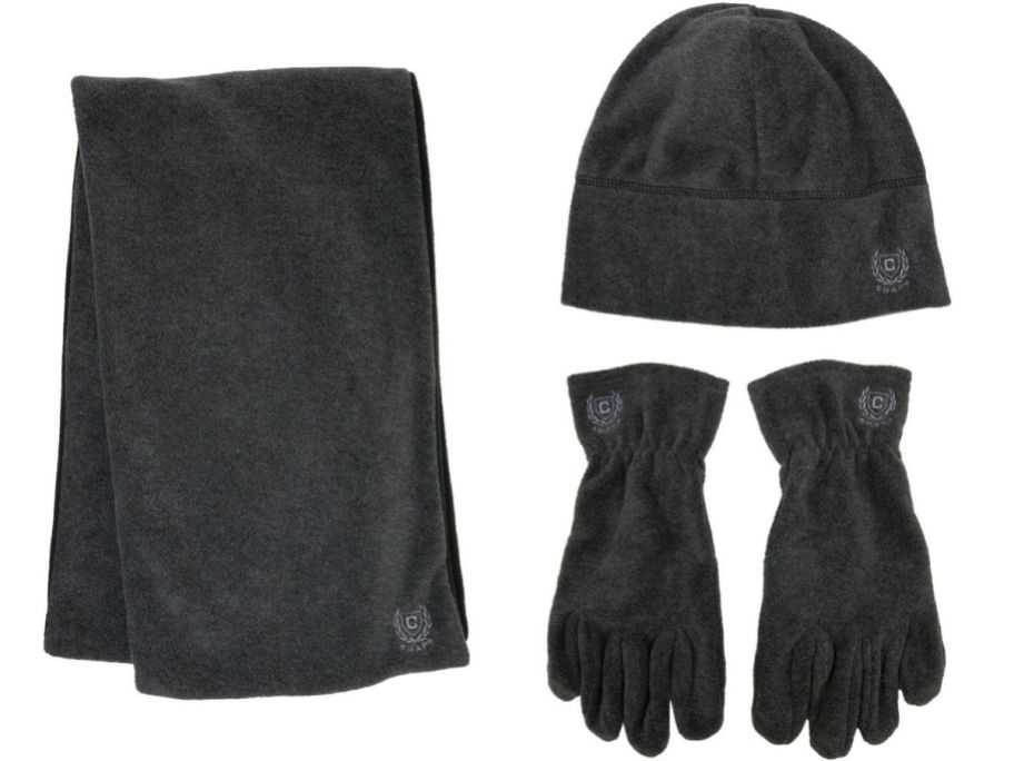 Chaps Beanie, Scarf, & Glove Set