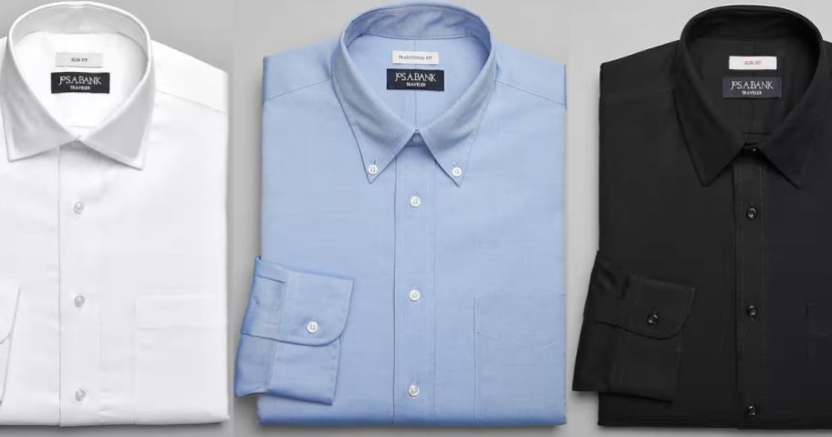 3 Jos A Bank Dress Shirts