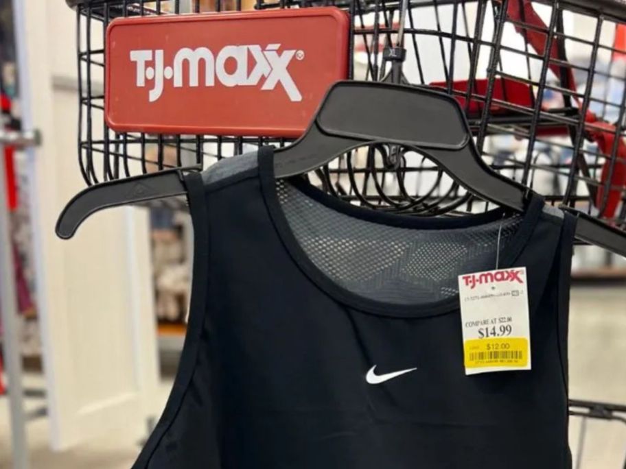 A Nike Sports Bra on A TJ Maxx Cart