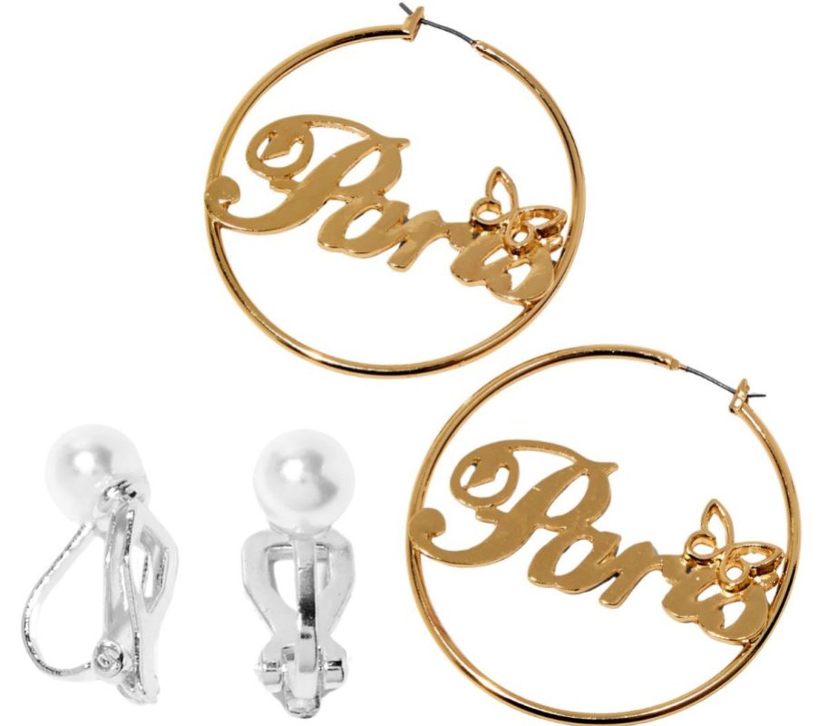 2 pairs of earrings from claires jewelry clearance page