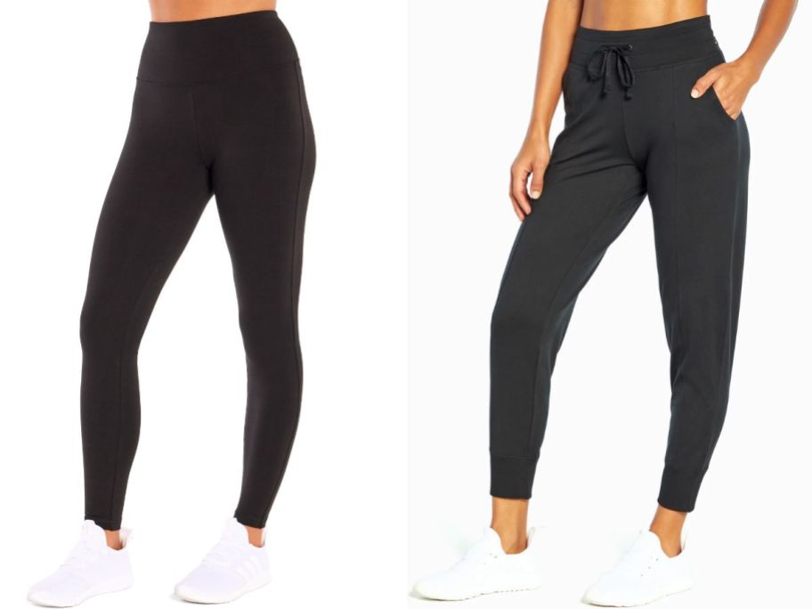 two women in marika leggings