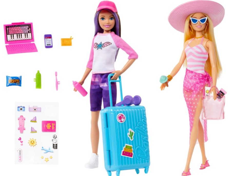 stock image of barbie sets display