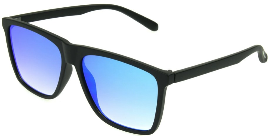 black and blue sunglasses