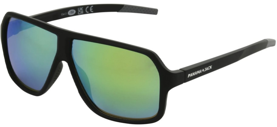 black and green sunglasses