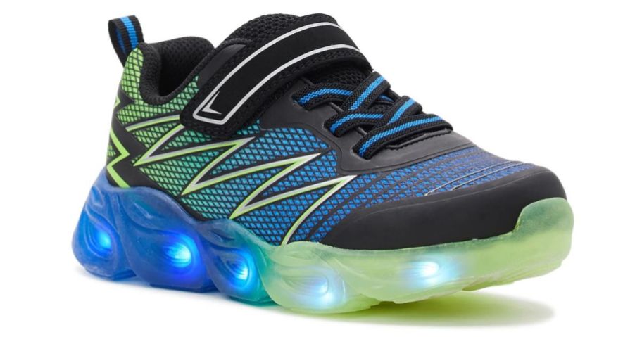 A light-up sneaker