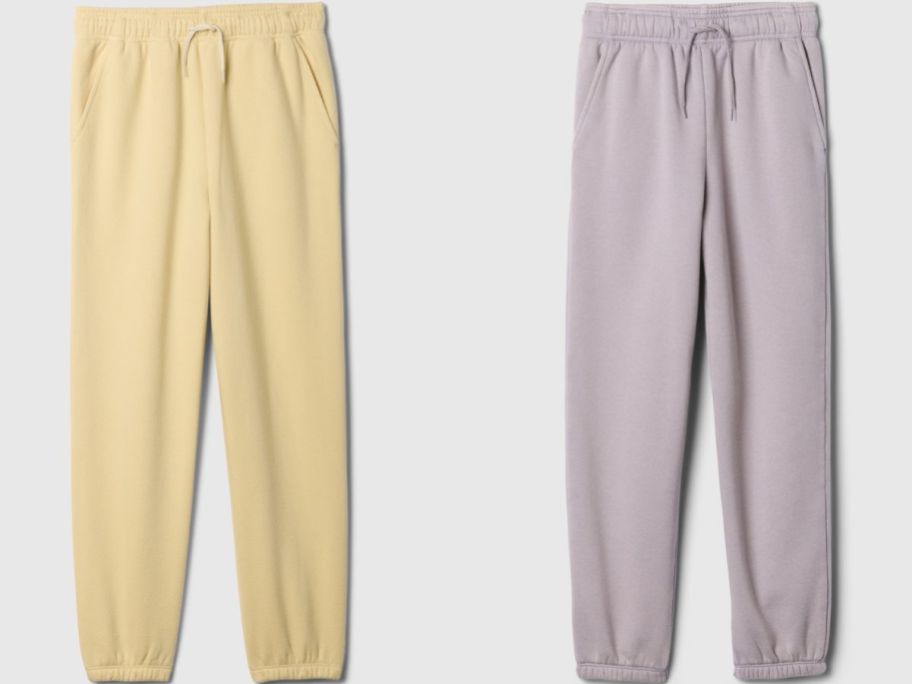 Stock images of two GAP Kids Fleece Joggers