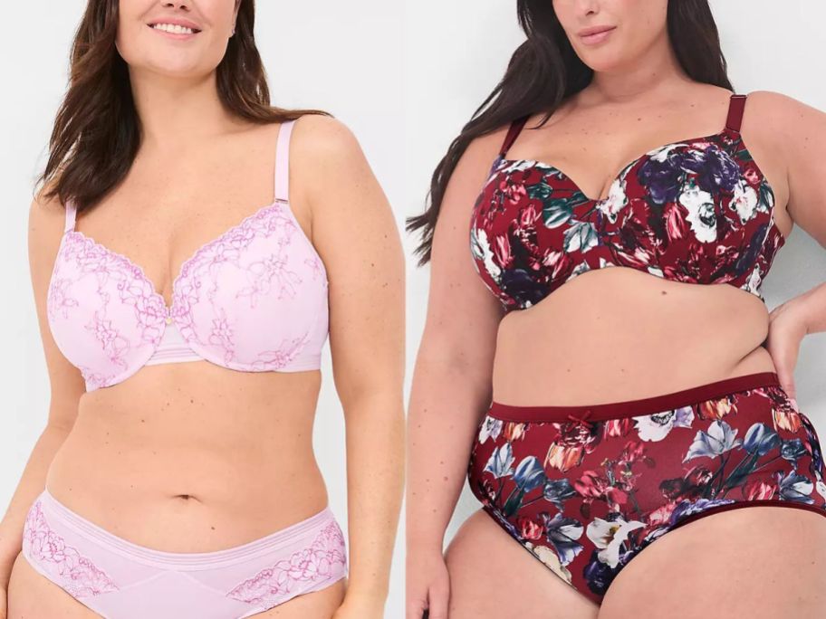 Stock images of two women wearing Lane Bryant Bras