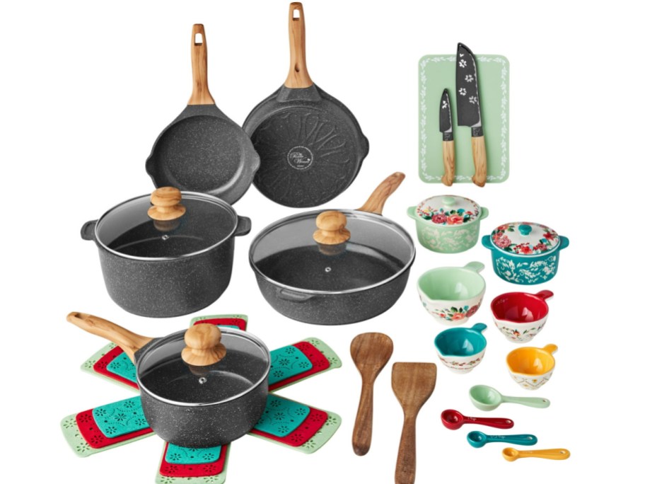 Pioneer woman set cookware