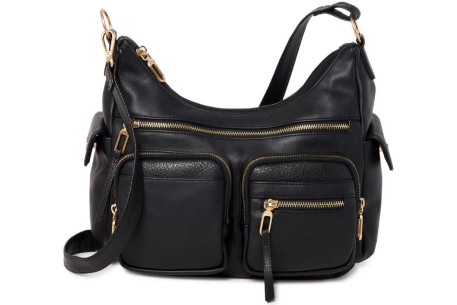 a black hobo bag