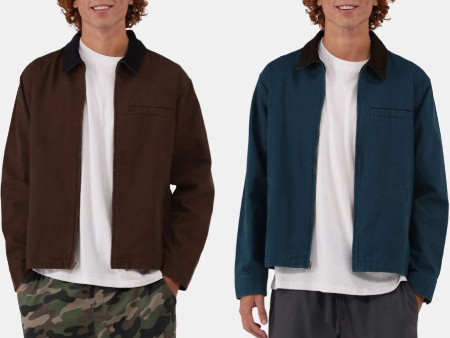 Stock images of two No Boundaries Men's Twill Jacket