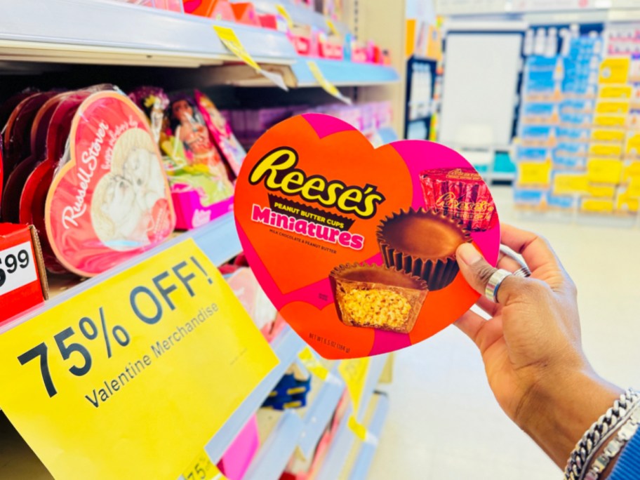 hand holding Valentine's Individual Candy