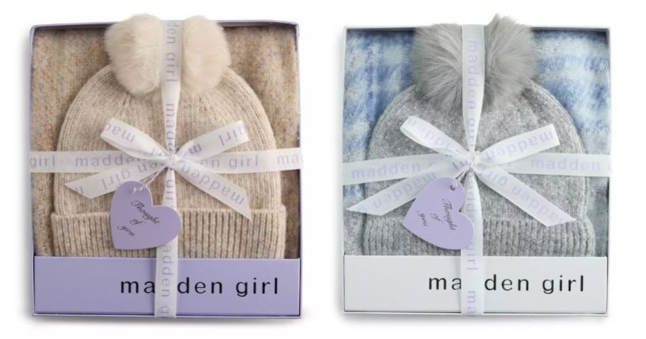 madden girl gift set stock images