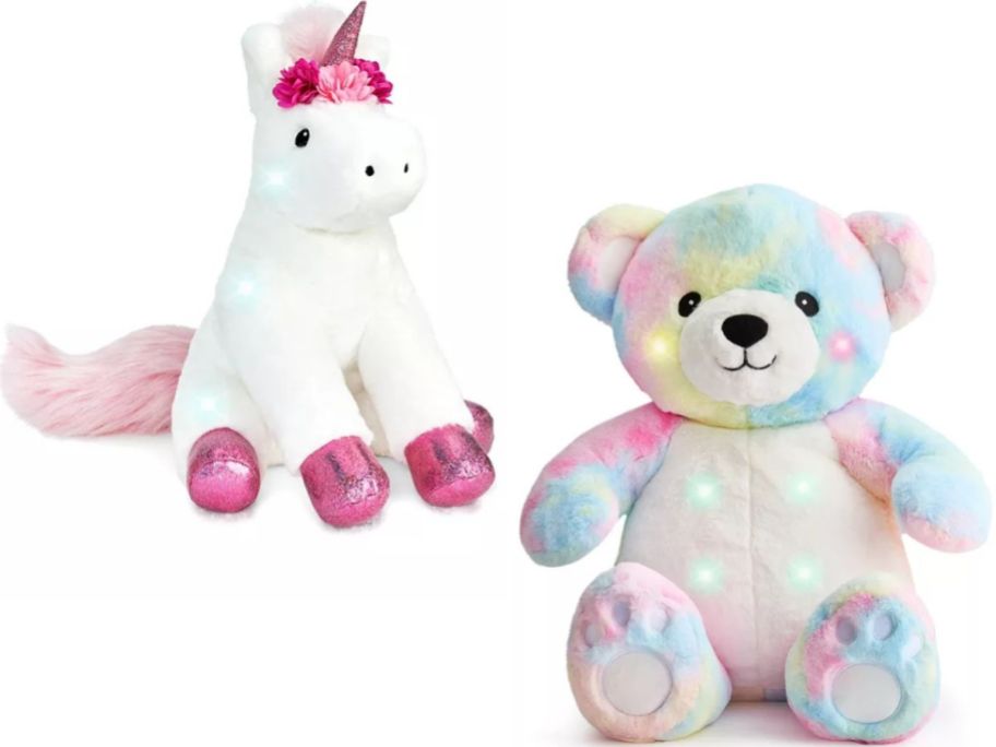 Geoffrey's Toy Box 13" LED Light-Up Plush Unicorn 