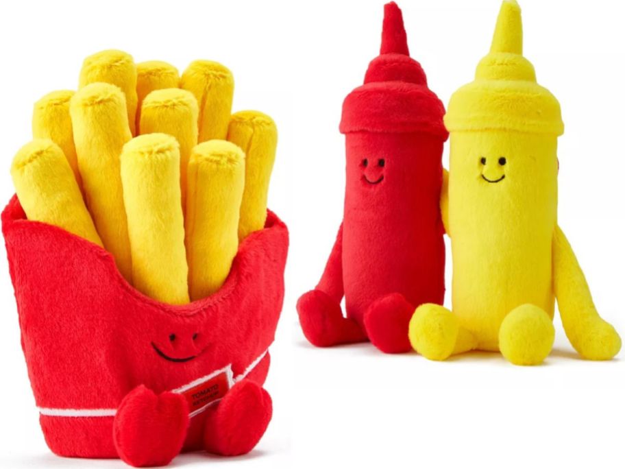 Geoffrey'sToy Box Plush French Freis and Ketchup & Mustard