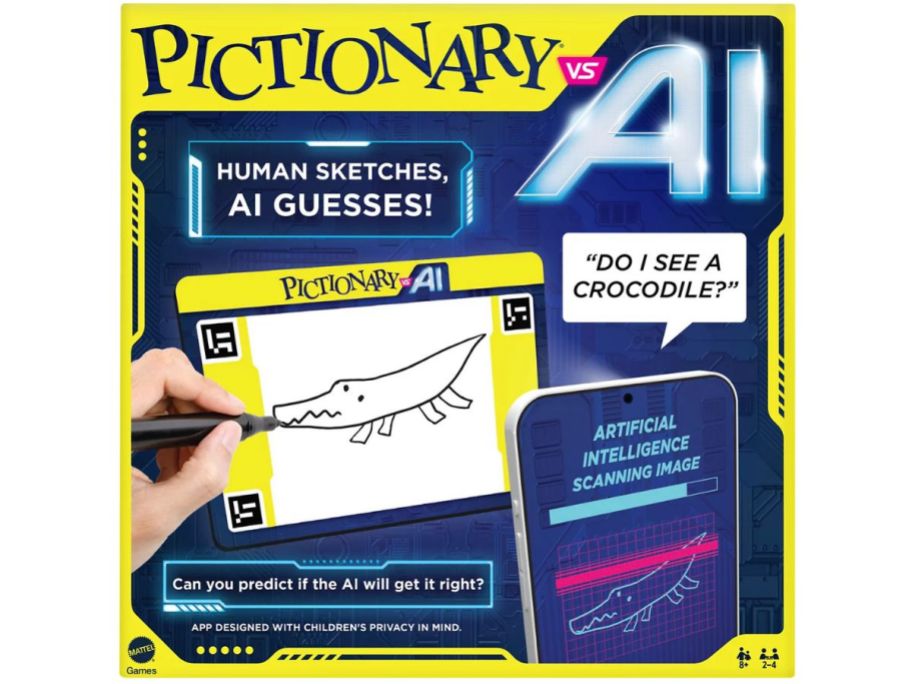 Mattel Games Pictionary vs. AI Family Game stock image