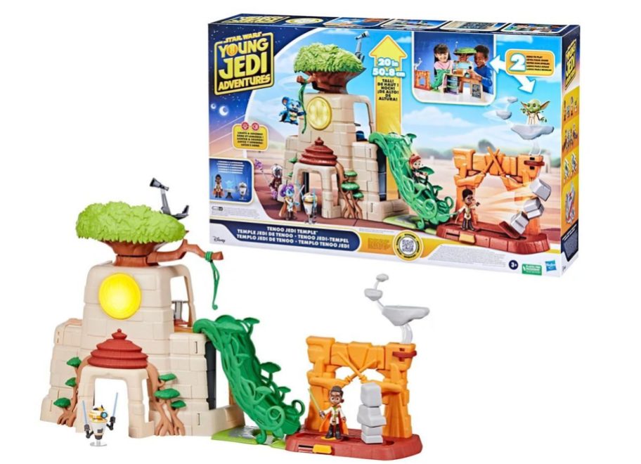 Young Jedi Adventures Star Wars Tenoo Jedi Temple Playset stock image