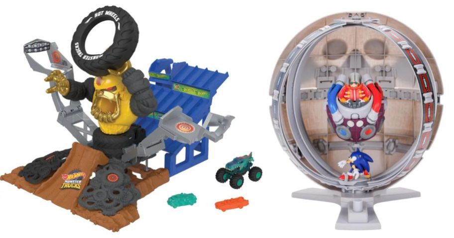 hot wheels and sonic toy stock images